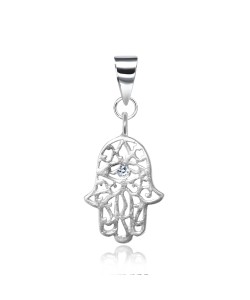 Hamsa Hand Silver Pendant SPEB-91